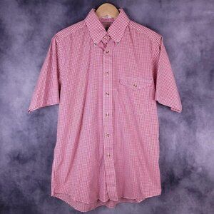 Vintage 70s gingham country western style button up shirt